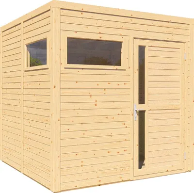 Produktbild von Bertilo Gartenhaus Cubus 2 - 19 mm naturbelassen