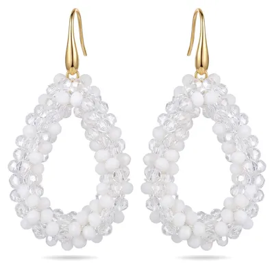 Produktbild von XFSRG Boho Ohrringe Hängeohrringe für Damen mit Reisperlen Ohrhänger