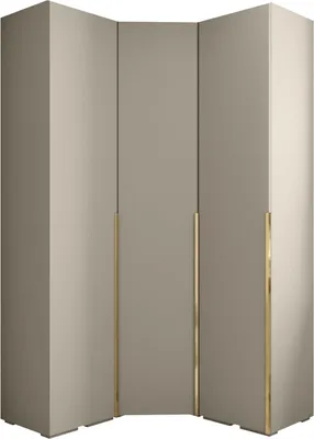 Produktbild von MEBLE KRYSPOL Inova 1 Möbelset Garderobe, 236,7x181,7x47cm - Kaschmir, Gold