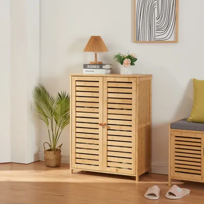 Obrázok produktu pre Skriňa na topánky "Klamp" z bambusu