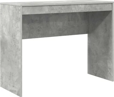 Image de vidaXL Bureau Béton Gris 100 x 40 x 76 cm