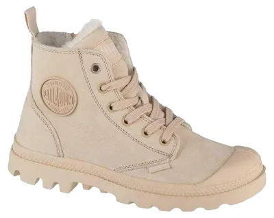 Produktbild von Palladium - "Pampa Hi" Stiefeletten für Damen, Nubukleder, Seitlicher Reißverschluss PP10266 (39 EU) (Beige)