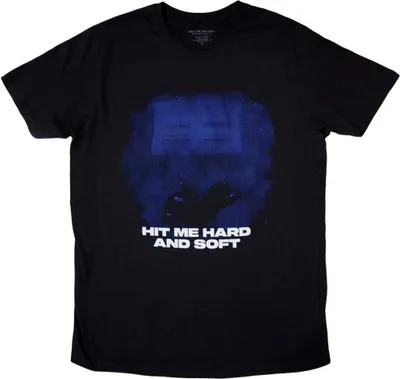 Produktbild von Billie Eilish Hit Me Hard And Soft Blue Lines Black 2XL T-Shirt