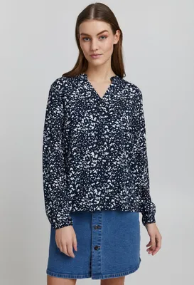 Produktbild von OXMO OXElvy - 21950000ME Damen Bluse Langarm