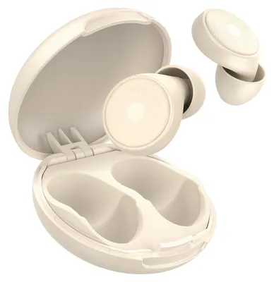 Immagine prodotto di Tappi per le orecchie per dormire, con riduzione del rumore di 45 dB, riutilizzabili, bianchi, confezione da 8 pezzi, con custodia