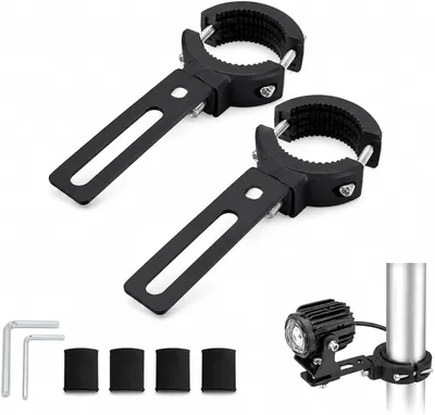 Productafbeelding van Lamphouder motor - Set van 2 - 20-38 mm - Aluminium