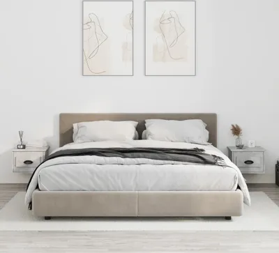 Obrázok produktu pre vidaXL Nástenné nočné stolíky 2 ks. Betónová sivá 41,5x36x28 cm