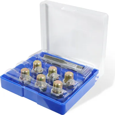 Immagine prodotto di CCLIFE Kit di riparazione del tappo di scarico dell'olio da 13 pezzi Kit di riparazione del tappo di scarico dell'olio con filettatura M13 x 1,25 mm