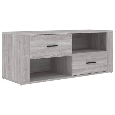 Zdjęcie produktu dla vidaXL Szafka pod TV szara Sonoma 100x35x40 cm materiał drewnopochodny