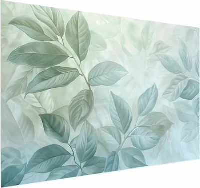 Produktbild von Posterpapier Poster - Mint Leaves - large botanical motif 90x60 cm Blätter b-H-10013-ao-a