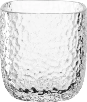 Produktbild von Windlicht - Ø 10 cm - Transparent - Glas - rissiges Design im Glas