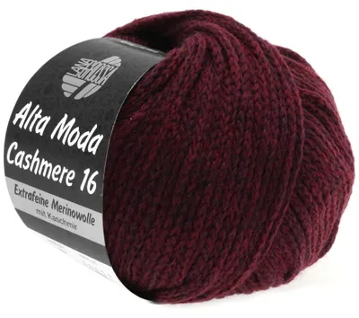 Immagine prodotto di Lana Grossa ALTA MODA Cashmere 16 50 g filato indemagliabile super morbido in Lana extra fine con cashmere 110 m colore 027 - Borgogna