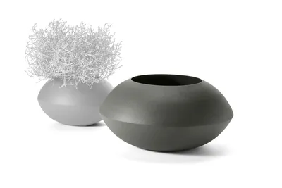 Produktbild von Philippi Holm Vase L Stahl, pulverbeschichtet 257008