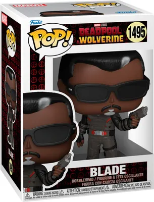 Produktbild von Funko Pop! Marvel: Deadpool & Wolverine - Blade - Vinyl-Sammelfigur - Geschenkidee - Offizielle Handelswaren - Spielzeug Für Kinder und Erwachsene - Movies Fans - Modellfigur Für Sammler und Display