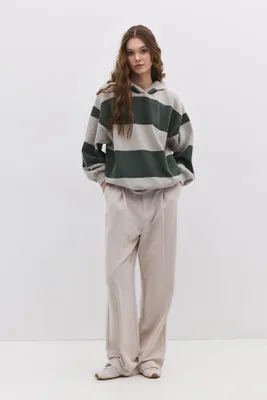 Produktbild von Gestreifter Kapuzenpullover, Green, XS