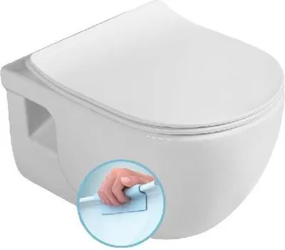 Produktbild von Sapho Brilla - Závesné WC, Rimless, biela 100614