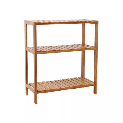 Productafbeelding van And OutdoorMatch Bamboe staande plankenhouder Jonias - Badkamerplank - Keukenplank voor aanrechtbladen - Badkameraccessoire