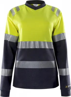 Produktbild von Fristads Flamestat Hi Vis Damen Langarm T-Shirt Klasse 1 7108 Tfl