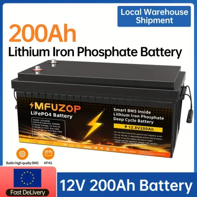Immagine prodotto di Batteria al litio - Batteria agli ioni di litio - Batteria LiFePO4 - Batteria per barche - Batteria solare - Capacità: 12V 200Ah