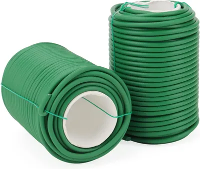 Immagine prodotto di 2 rotoli di filo da giardino da 3,5 mm x 20 m, filo flessibile per legature, filo da giardino verde, filo per fiori, filo morbido per legature