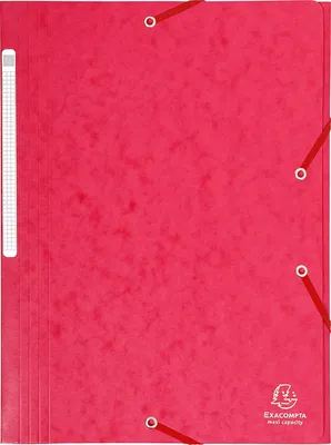 Produktbild von EXACOMPTA Eckspannermappe DIN A4 Karton rot