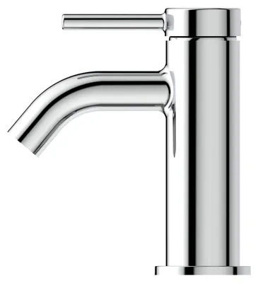 Produktbild von Ceraline Nuovo Waschtischarmatur ohne Ablauf, Bad-Wasserhahn mit Auslauf, Mischbatterie Waschbecken, wassersparend mit BlueStart, Chrom