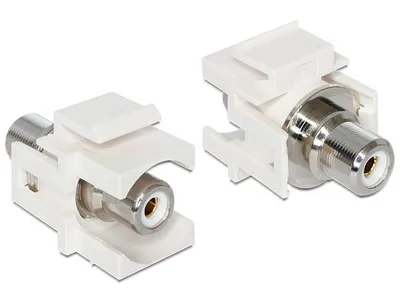 Produktbild von DeLOCK 86307, Weiß, RCA, RCA, 18 mm, 33,2 mm, 22,3 mm