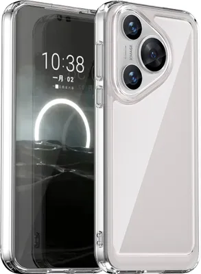 Produktbild von Schutzhülle für Huawei Pura 70 Klar Rückseite Stoßfeste TPU Silikon Bumper Hülle Transparent