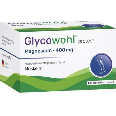 Obrázek produktu pro Glycowohl Magnesium 400 mg veganské kapsle s vysokou dávkou. 200 ks