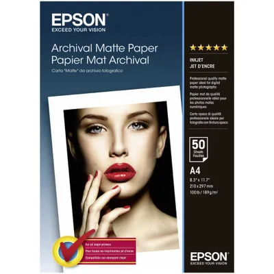 Image de Epson Archival Matte Paper A 4, 50 feuilles, 189 g S 041342