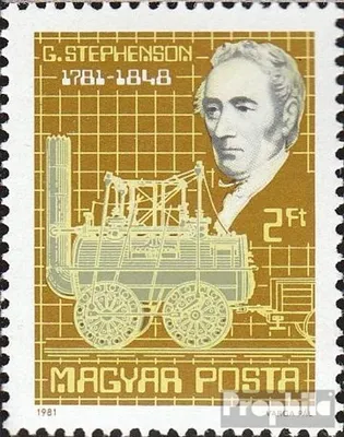 Produktbild von Briefmarken Ungarn 1981 Mi 3502A (kompl.Ausg.) postfrisch Georg Stephenson