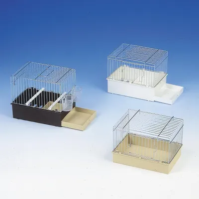 Productafbeelding van Nobby badhuis met deur voor vogels, wit, kunststof, 24 x 16 cm