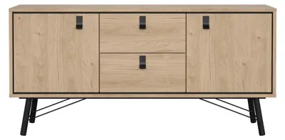 Immagine prodotto di Calicosy - Credenza 2 ante e 2 cassetti con base in metallo L150,3 cm - JOYCE