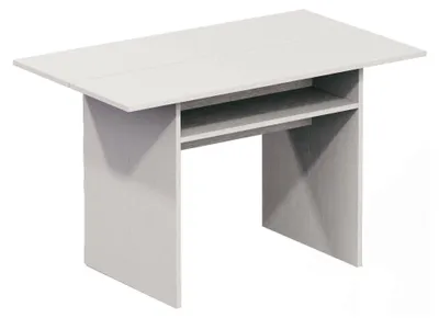 Produktbild von Ausziehbarer Tisch Dgalles, Esstisch mit Buchöffnung, ErWeißerbare Mehrzweckkonsole, 100% Italy, 120x70h75 cm, Weiß