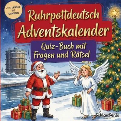 Produktbild von Ruhrpottdeutsch-Adventskalender: Quiz-Buch mit Fragen und Rätsel