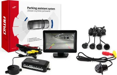 Image de AMiO Parking assistant TFT01 4,3" avec caméra HD-305 LED 4 capteurs noir "GOLD"