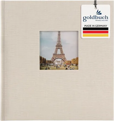 Productafbeelding van Goldbuch Bella Vista, zandkleur, 30x31 cm, 60 witte pagina's. Artikelnummer: 27723