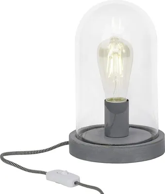 Produktbild von Brilliant Tischleuchte Indus Grau max. 40W E27 ohne Leuchtmittel mit Schalter