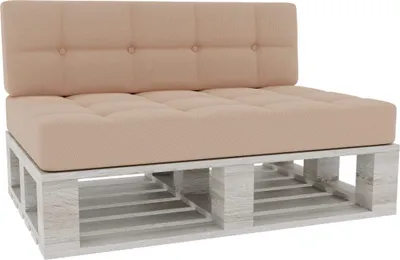 Obrázok produktu pre Vankúše na palety, vankúše na palety sedák operadlo prešívané PFG (sada (sedák 120x80 + operadlo 120x40), béžová)