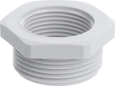 Produktbild von WISKA Reduzierung PG/PG von PG21x1,588 auf PG16x1,41 KRP-2116 flach Sechskant Polyamid (PA) Anschlussgewinde 12,0mm - 1