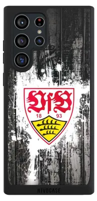 Produktbild von NIVOCASE Handyhülle für Samsung Galaxy S22 Ultra  Hülle NIVOpure Case Schwarz Bundesliga Offizielles Lizenzprodukt VfB Stuttgart
