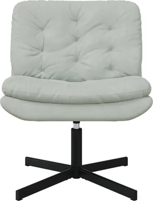Zdjęcie produktu dla vidaXL Obrotowy fotel relaksacyjny jasnoszary 63 x 75 x 76 cm aksamitny