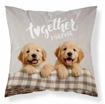 Produktbild von Kissenbezug, Dekokissenbezug, Kinderkissenbezug 40x40 Hunde 034