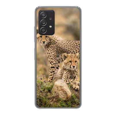 Produktbild von MuchoWow® Handyhülle Schutzhülle Hülle für Samsung Galaxy A53 5G Leopard - Jungtier - Natur Silikon Softcase Handy Hülle - Schutzabdeckung