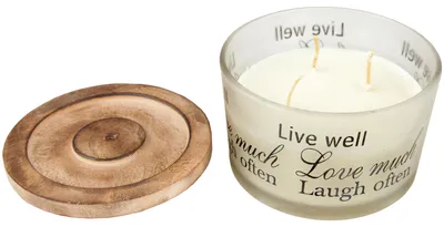 Image de Bougie parfumée "SPA" - Durée de combustion prolongée - 2 mèches / 3 mèches / 3 mèches