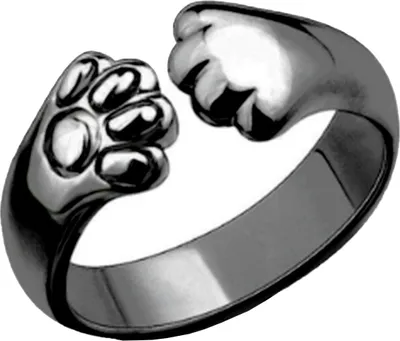 Produktbild von Fingerring, Pfotenöffnungsschmuck, verstellbarer heller Glanzring für den täglichen Gebrauch-Schwarz