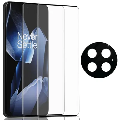 Produktbild von 2-Pack OnePlus 13 Displayschutzfolie & 1-Pack Kameraschutz - Gehärtetes Glas 9H - Super Qualität 3D