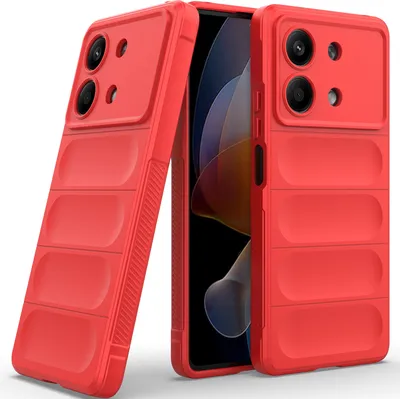 Produktbild von Handyhülle für Xiaomi Redmi Note 13R Pro 5G Weich TPU Silikon Stossfest Anti-rutsch Hülle Rot