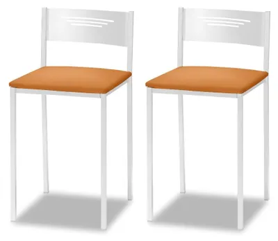 Productafbeelding van ASTIMESA - Beklede keukelstoel met rugleuning - Solide en stevige constructie