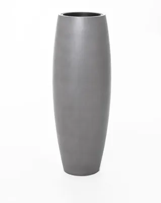 Immagine prodotto di Vaso da terra MAGNUM in fibra di vetro, grigio cemento, 37x100 cm